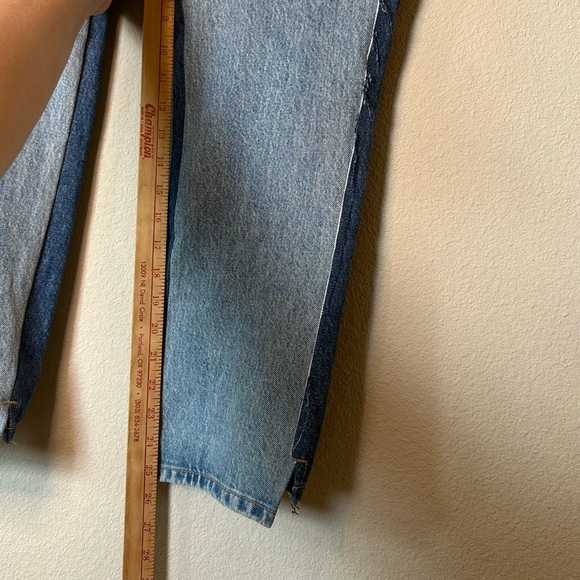 Women’s Jeans Size 28 Current/Elliott Blue High Rise Ankle Crop Two-Toned Rugged - Picture 13 of 15